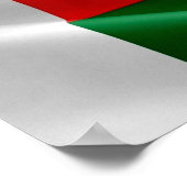 Madagaskar - Waving Flag - Poster (Hoek)