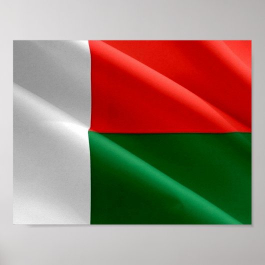 Madagaskar - Waving Flag - Poster (Voorkant)