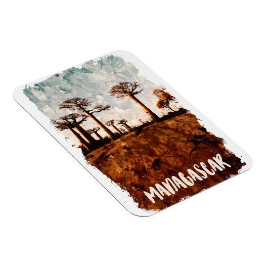 Madagaskarlaan van het Baobabs-landschap Magneet (Rechterzijde)