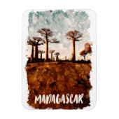 Madagaskarlaan van het Baobabs-landschap Magneet (Verticaal)