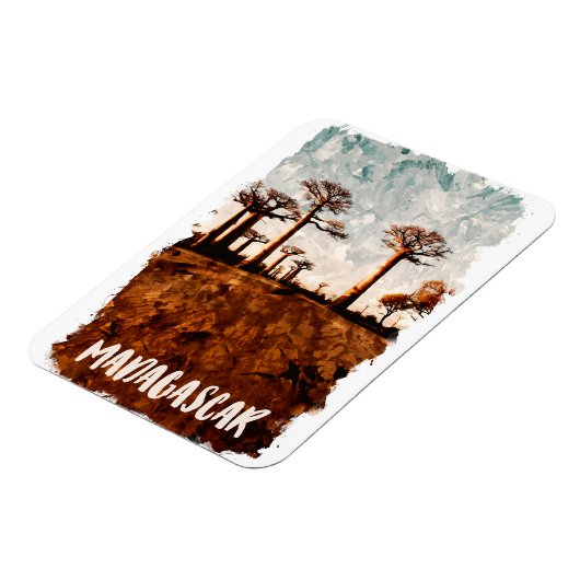 Madagaskarlaan van het Baobabs-landschap Magneet (Linkerzijde)