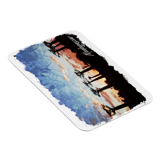 Madagaskarlaan van het Baobabs Panorama-Uitzicht Magneet (Rechterzijde)