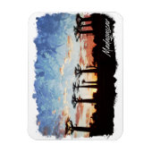 Madagaskarlaan van het Baobabs Panorama-Uitzicht Magneet (Verticaal)