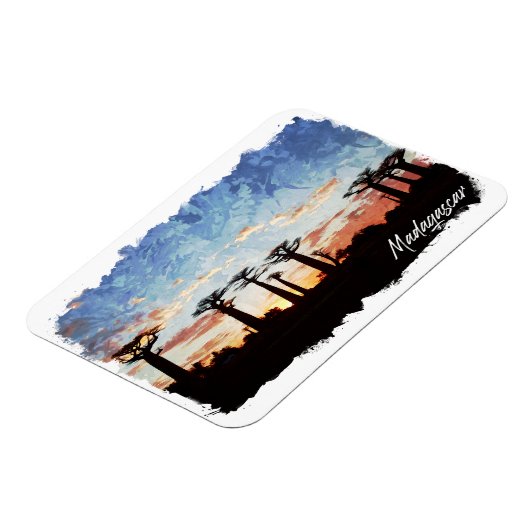 Madagaskarlaan van het Baobabs Panorama-Uitzicht Magneet (Linkerzijde)