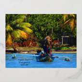 Madagaskarpostkaart Folie Feestdagen Briefkaart (Voorkant)