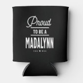 Madalynn Gepersonaliseerde naam Birthday Gift Blikjeskoeler (Voorkant)