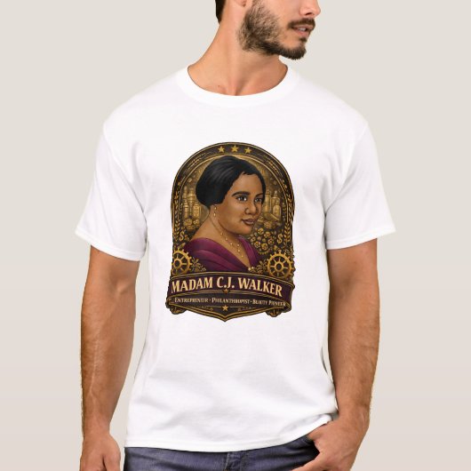 Madam C.J. Walker Entrepreneur Tee T-shirt (Voorkant)