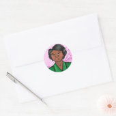 Madam C. J. Walker Ronde Sticker (Envelop)