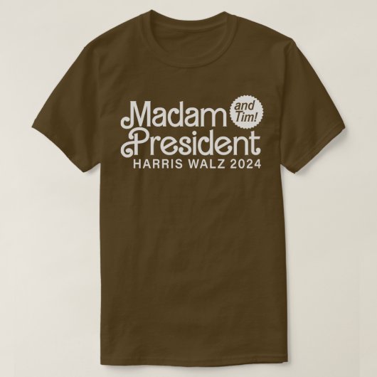Madam Kamala en Tim 2024 TShirt (Design voorkant)