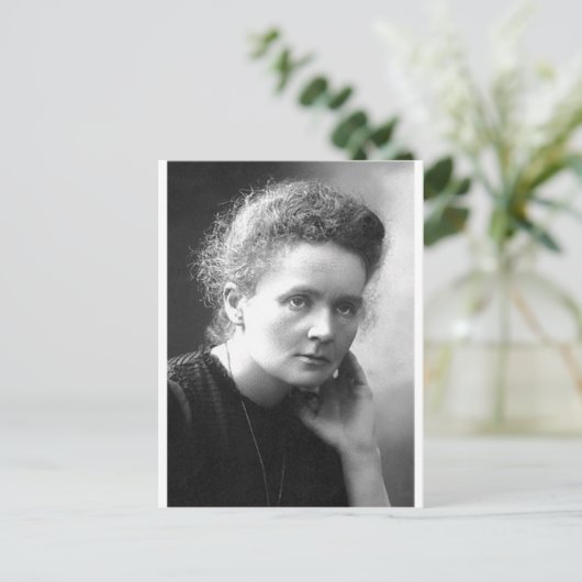 madam marie curie briefkaart (Staand voorkant)