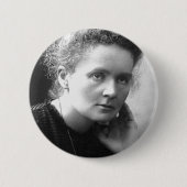madam marie curie ronde button 5,7 cm (Voorkant)