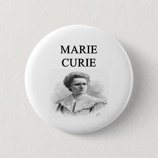 madam marie curie ronde button 5,7 cm (Voorkant)
