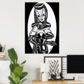 Madam Mars™/Film Noir Glamour Poster (Thuiskantoor)