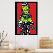 Madam Mars™/Hooded Glamour Poster (Keuken)
