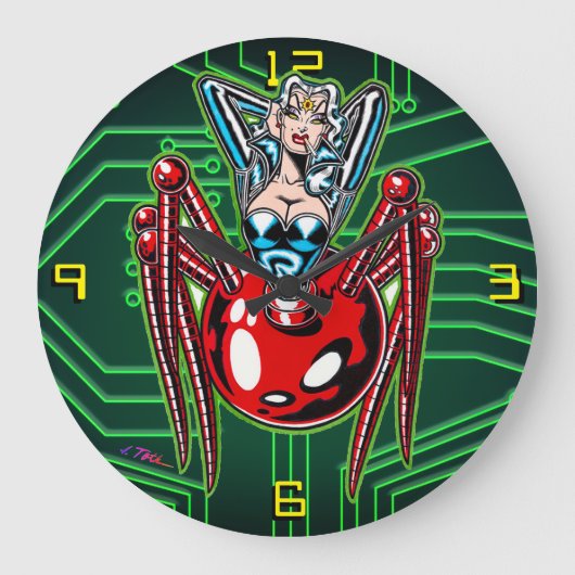 Madam Mechanism™/Mecha Spin Grote Klok (Voorkant)