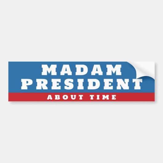 Madam President Kamala Harris Bumpersticker (Voorkant)