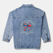 Madam President Kamala Harris Denim Jacket (Achterkant)