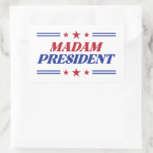 Madam President Kamala Harris Rechthoekige Sticker (Tas)