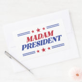 Madam President Kamala Harris Rechthoekige Sticker (Envelop)