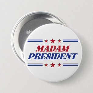 Madam President Kamala Harris Ronde Button 7,6 Cm