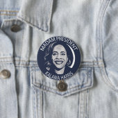 Madam President Kamala Harris Ronde Button 7,6 Cm (In situ)