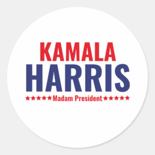 Madam President Kamala Harris Ronde Sticker