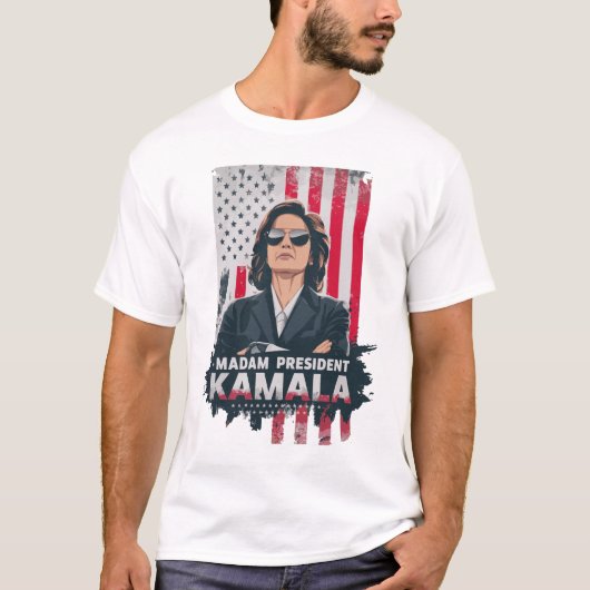 Madam President Kamala Harris T-shirt (Voorkant)