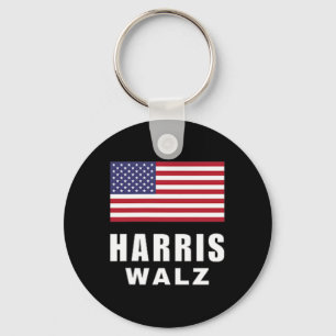 Madam President Kamala Harris Tim Walz VP USA Amer Sleutelhanger