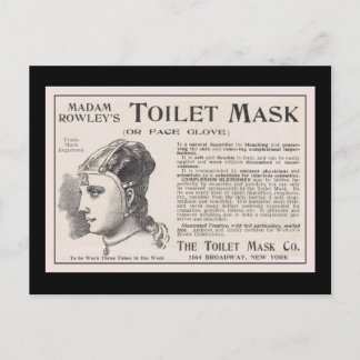Madam Rowley's Toilet Mask Advertentie Briefkaart