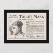 Madam Rowley's Toilet Mask Advertentie Briefkaart (Voorkant)