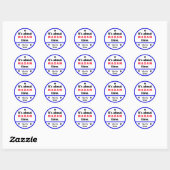 Madam-time-Harris-Sticker Ronde Sticker (Vel)