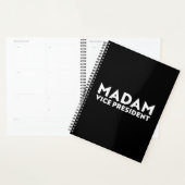 Madam Vice President zwart wit moderne typografie Planner (Display)