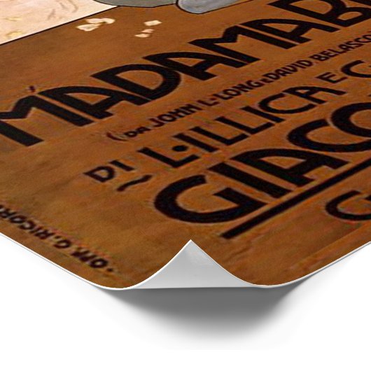 Madama Butterfly - Metlicovitz Poster (Hoek)