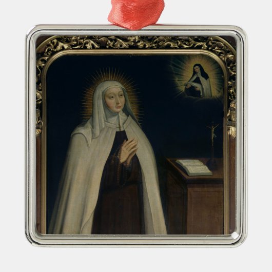 Madame Acarie bekend als Marie de l'Incarnation Metalen Ornament (Voorkant)