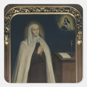 Madame Acarie bekend als Marie de l'Incarnation Vierkante Sticker