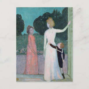 Madame Adrien Mithouard en haar zoon Briefkaart