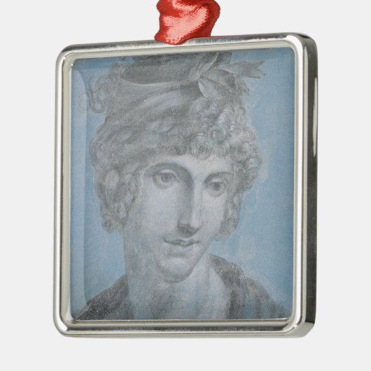 Madame Aubry Olympia van Gouges, 1784 Metalen Ornament (Links)