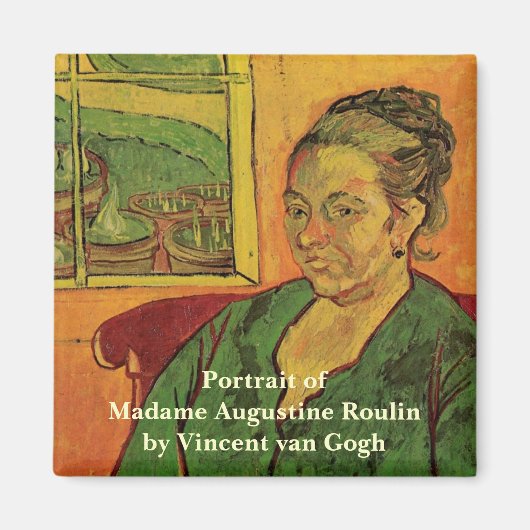 Madame Augustine Roulin door Vincent van Gogh Magneet (Voorkant)
