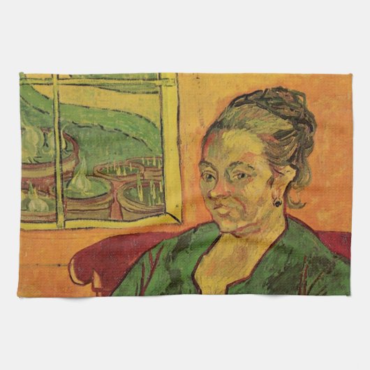 Madame Augustine Roulin door Vincent van Gogh Theedoek (Horizontaal)