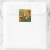 Madame Augustine Roulin door Vincent van Gogh Vierkante Sticker (Tas)