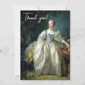 Madame Bergeret 1766 Boucher Gefeliciteerd Bedankkaart (Voorkant)