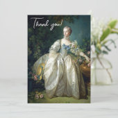 Madame Bergeret 1766 Boucher Gefeliciteerd Bedankkaart (Staand voorkant)