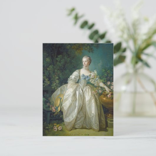 Madame Bergeret, c. 1766 (olie op canvas) Briefkaart (Staand voorkant)