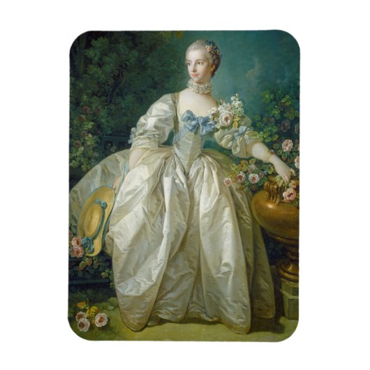 Madame Bergeret, c. 1766 (olie op canvas) Magneet (Verticaal)