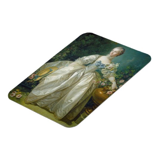 Madame Bergeret, c. 1766 (olie op canvas) Magneet (Linkerzijde)