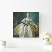 Madame Bergeret, c. 1766 (olie op canvas) Vierkante Klok (Huis)