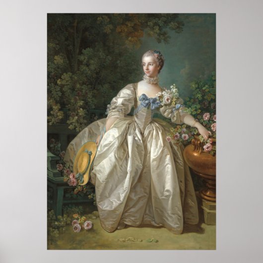 Madame Bergeret - François Boucher Fine Art Poster (Voorkant)