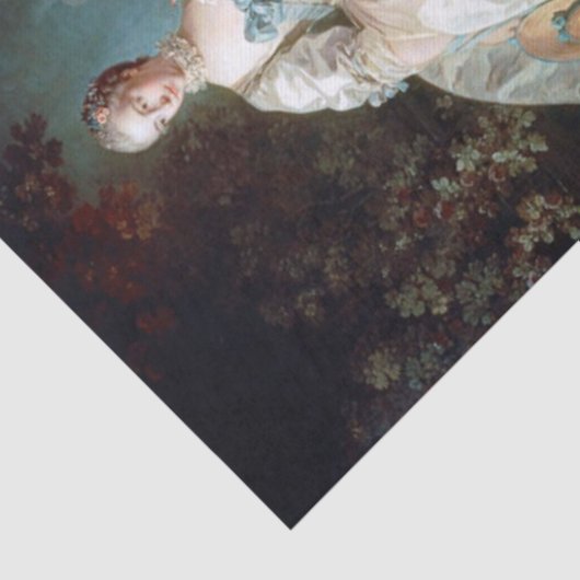 Madame Bergeret van Francois Boucher Tissuepapier (Detail)