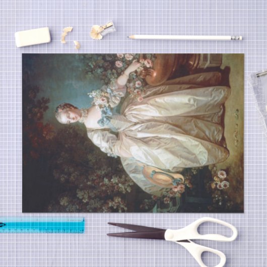 Madame Bergeret van Francois Boucher Tissuepapier (Craft)