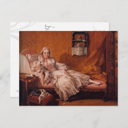 Madame Boucher van François Boucher Briefkaart (Voorkant / Achterkant)